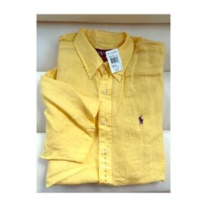 Ralph Lauren Classic Button Down 100% Linen